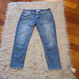 Hudson jeans Colin‎ crop with raw hem cotton stretch denim capris size 28